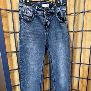 Harmony & Havoc Women’s Blue Skinny Jeans Size 6 Mid Rise